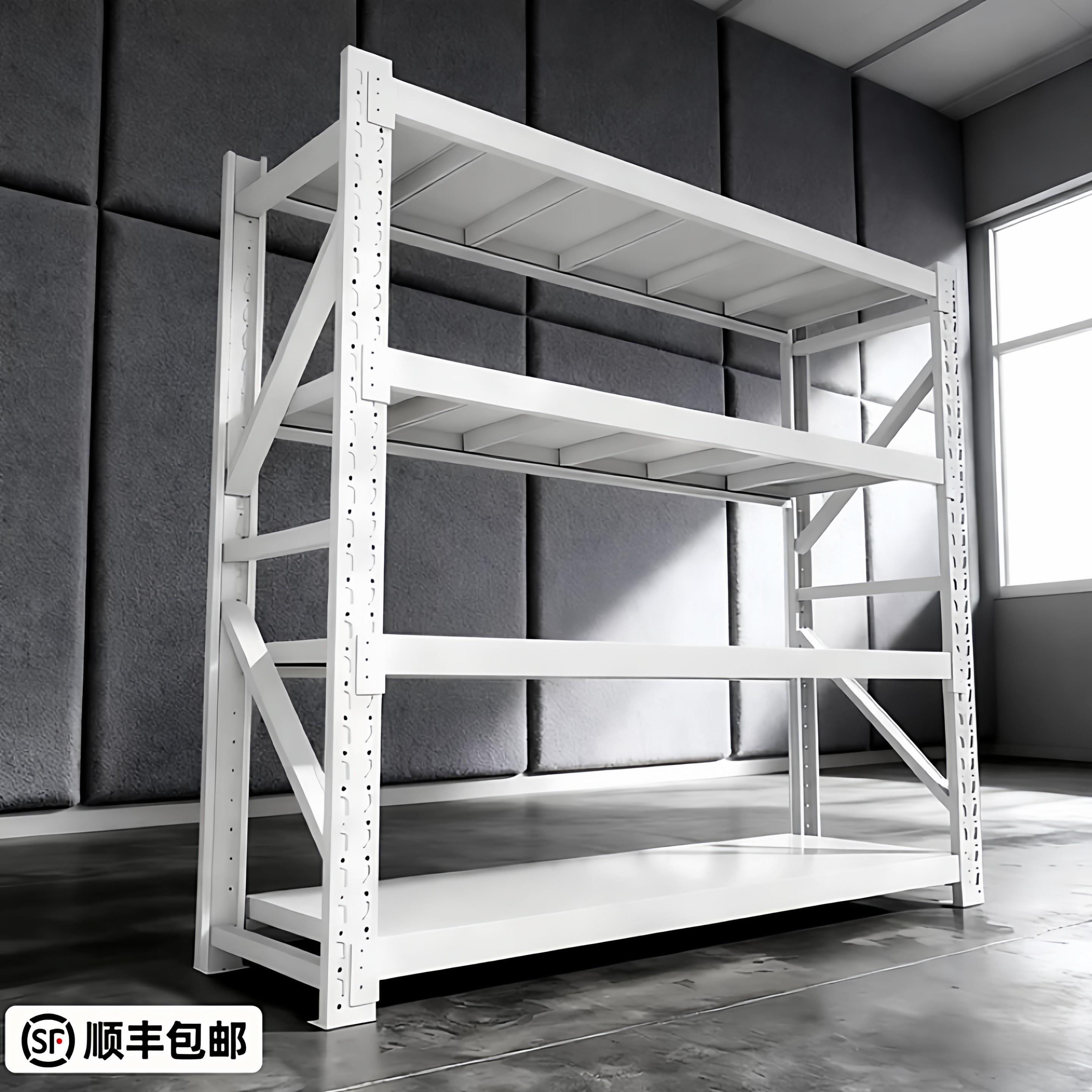 货架置物架加厚商用架子超市置物架落地收纳层架超强承重快递展示