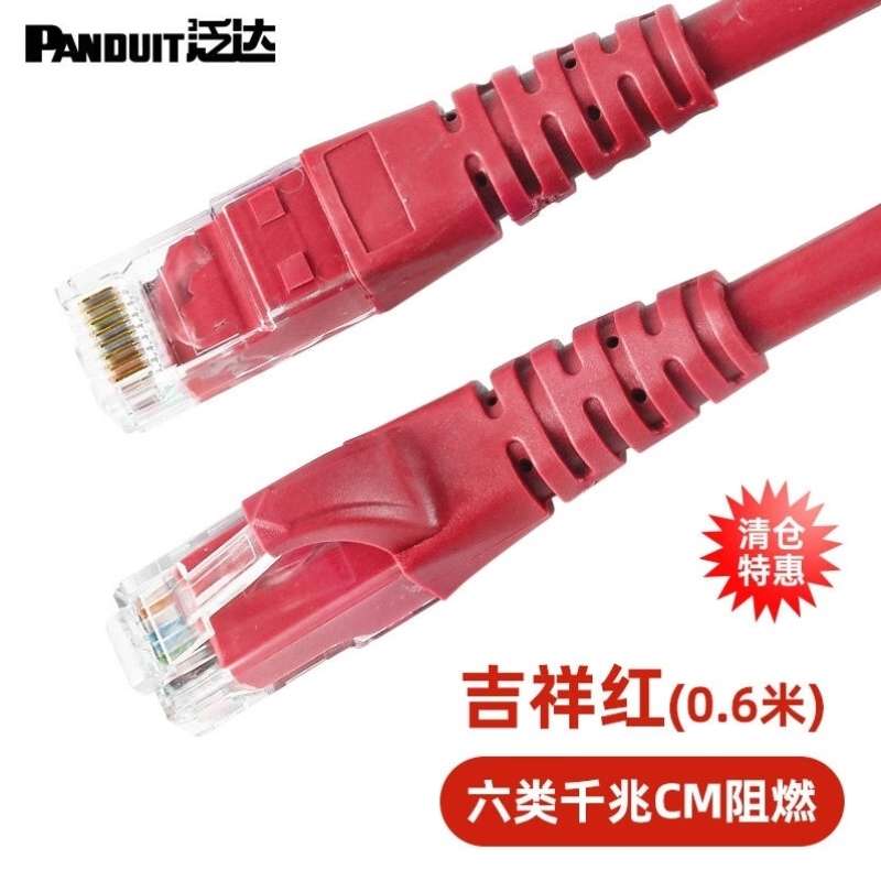 PANDUIT泛达六类网线CAT6类超五类超六类千兆万兆跳线家用办公电