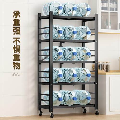 免装折叠HcnYrBQx客夹缝安浴室书架厨房置物架落地厅阳台多微波炉