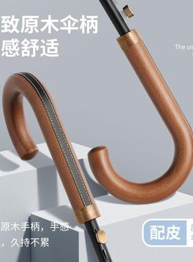 24骨一片式纯色商务长柄G直杆伞男加印大24K直杆加固广告LOO伞厂