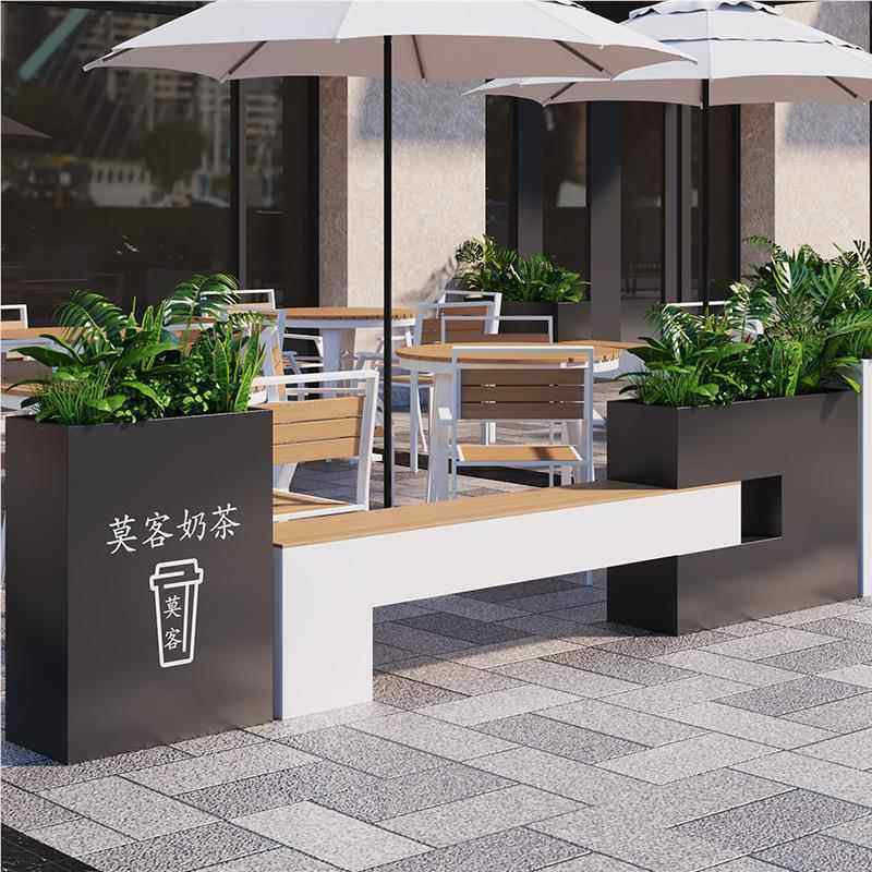 户外花箱座椅街道茶店商业街花坛景区休闲组长凳院奶花盆合庭定制,鲜花速递/花卉仿真/绿植园艺,花架,淘宝优惠券,粉丝福利购,淘宝优惠卷