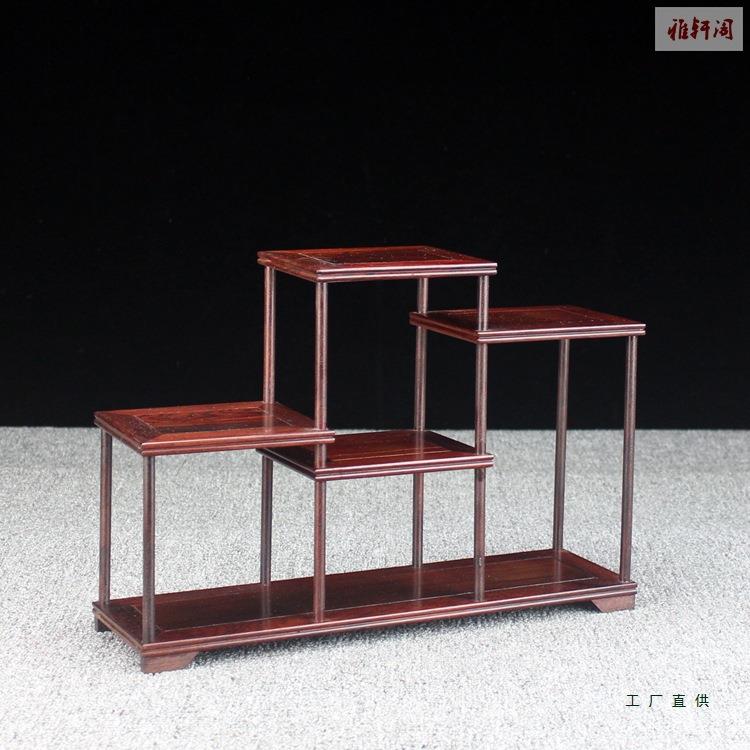 物老红卯酸枝博古架小置架茶具架多宝艺阁实木中式榫工品展985示