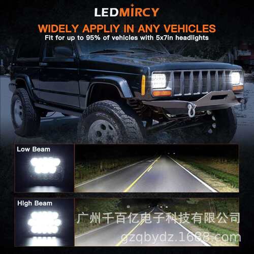 Led 头灯 Nilight 45w 7x6 5x7 Hi/Lo Led 密封光束 H6054 6053