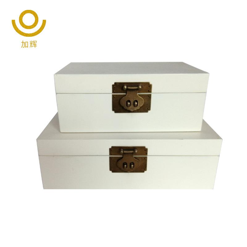 新中式样板房软装木漆收纳盒摆件客厅卧室书柜古典创意家居摆设品