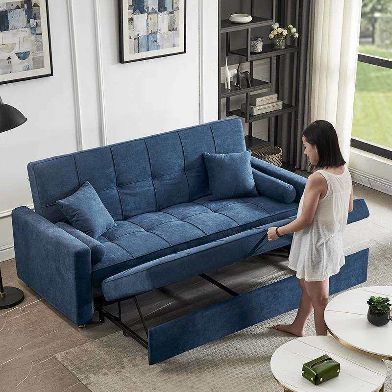 布艺多功能沙发北欧小户型客厅书房乳胶科技布沙发床2026年新款