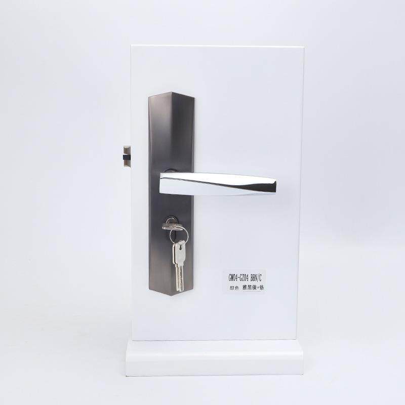 锁具简约家用门把手防盗锁通用型五金锁具锌合金欧式室内门锁