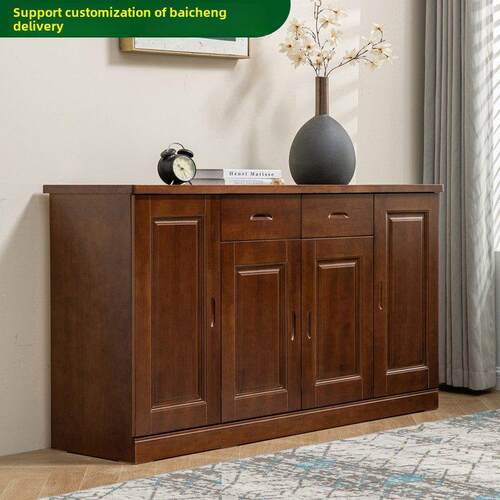 中式实木餐边柜客厅门厅靠墙收纳柜厨房储物碗柜现代餐厅茶水柜