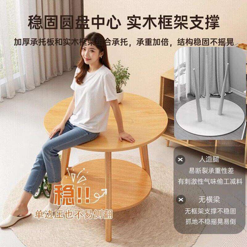 小桌圆实木色餐桌家佐致(收用小户子型简吃饭约桌餐饮商用阳台洽