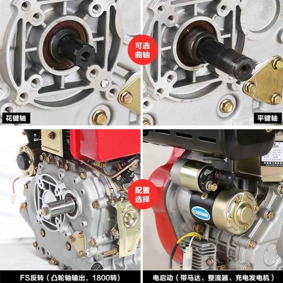冷柴油发电173178风186F1921通用款95切割机微耕机抽沙泵动机垒德