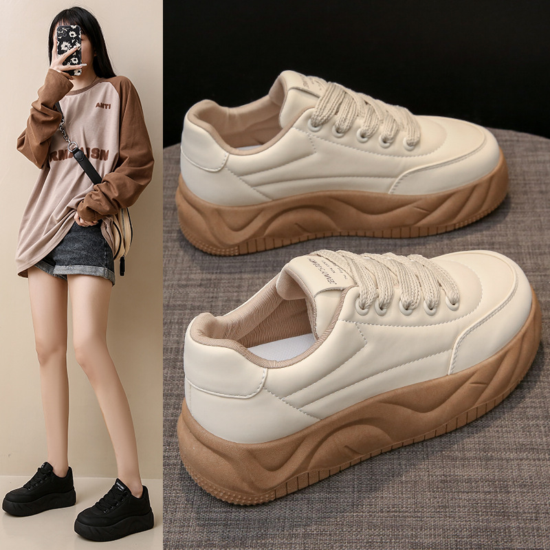ins女学生CBD小白鞋子韩版老爹鞋
