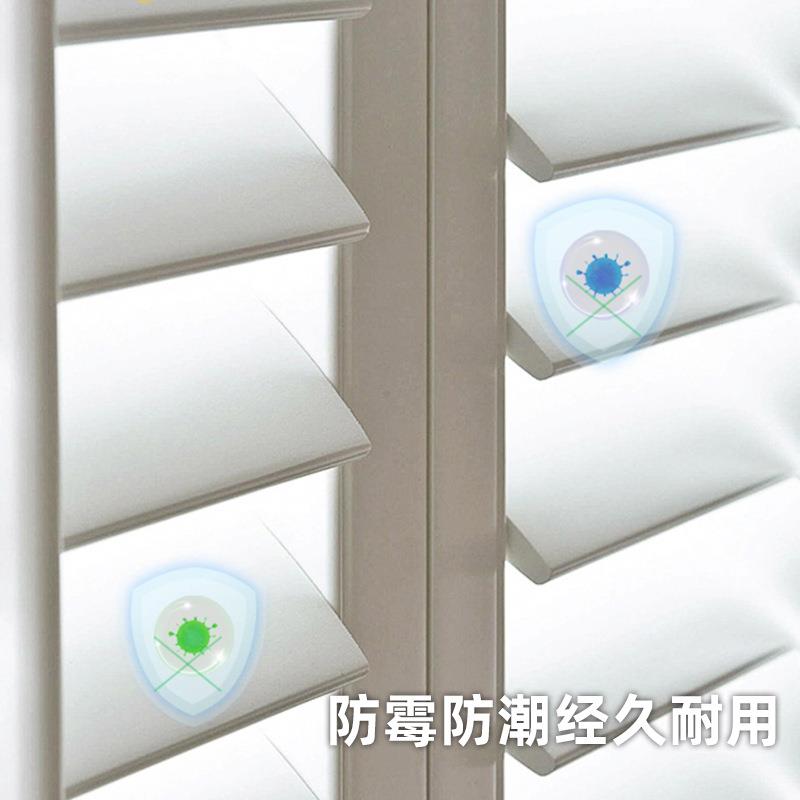 工厂价格高品百质透气百叶耐用木质种植性园百叶窗vc异圆形三角p