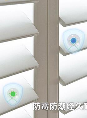 工厂价格高品百质透气百叶耐用木质种植性园百叶窗vc异圆形三角p