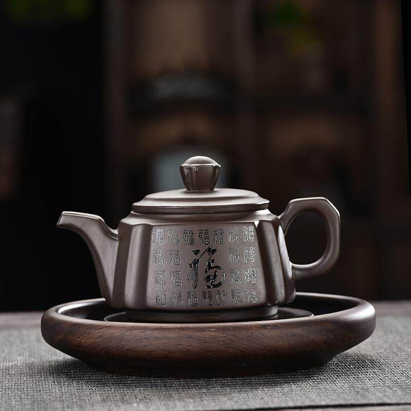 紫砂壶泡茶壶单壶煮茶器茶具纯手工家用中式工具手把壶档次扁