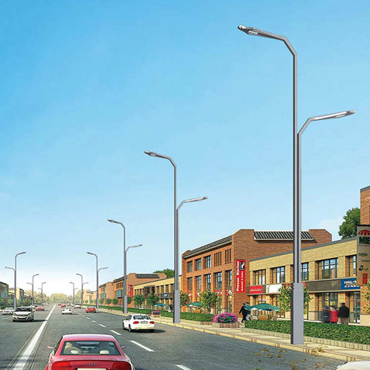 8-12米市政LED双臂路灯户外防水超高亮路灯厂家直销高低臂LED路灯
