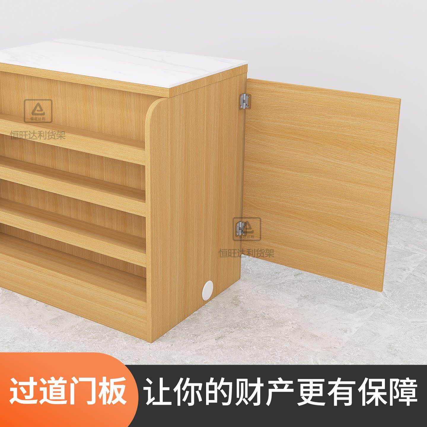 吧台门回弹挡板隔断门进出前台折叠门入口过道奶茶店收银台翻板门