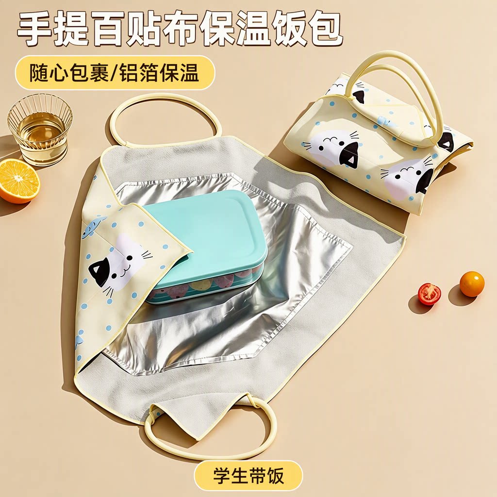 手提保温饭袋便当饭盒收纳包