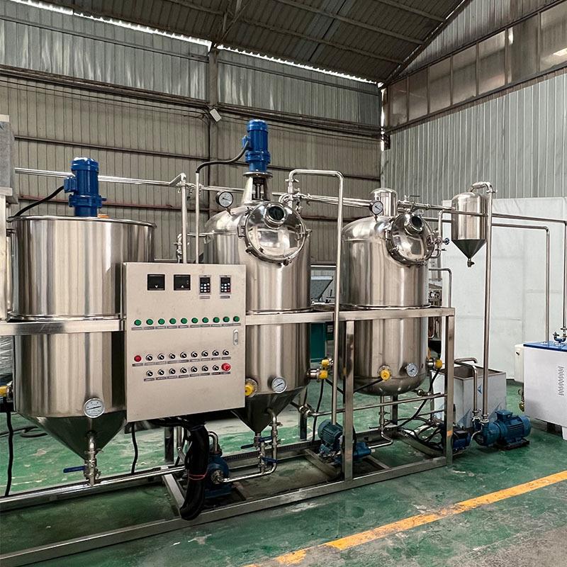 花生油脱臭脱蜡精炼机大豆油脱磷胶脱酸脱水炼油机棕榈油精炼设备