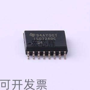 全新现货ISO7240CDWR 集成稳压数字隔离器芯片配单 丝印ISO7240C