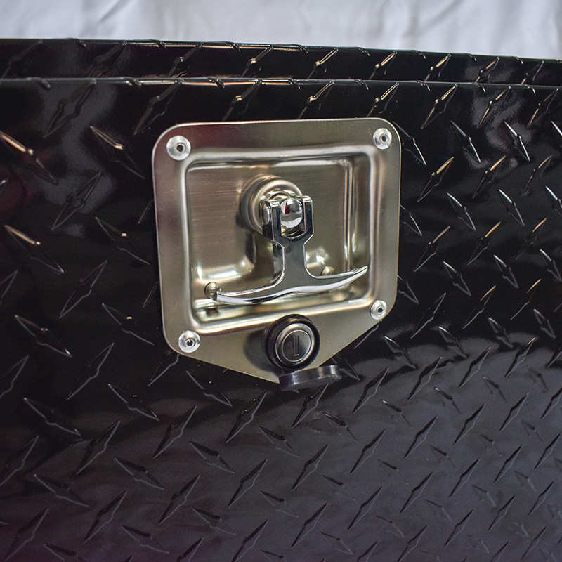 铝合金工具箱 30寸方箱指针板黑色铝箱皮卡车工具箱拖车工具箱