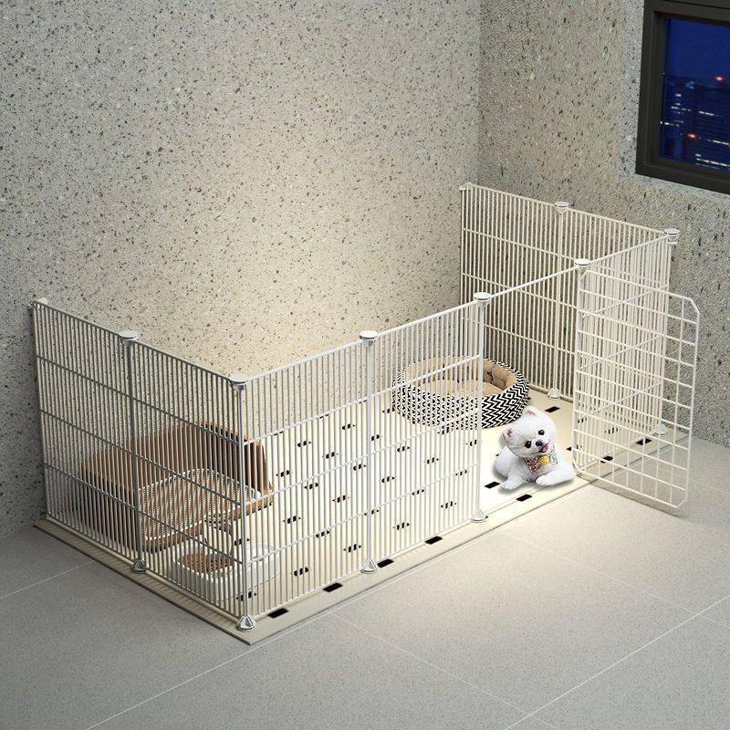 鹏音伴宠物栅栏狗狗防猫隔离网挡板门栏狗栅栏室内防护栏家用狗笼子猫门盖布配件图片