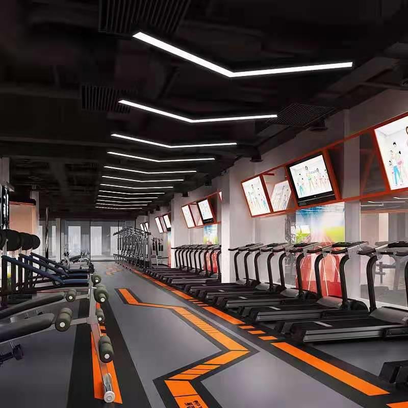 v形箭头灯LED造型灯办公室健身房网咖商场过道工业风复古吊灯