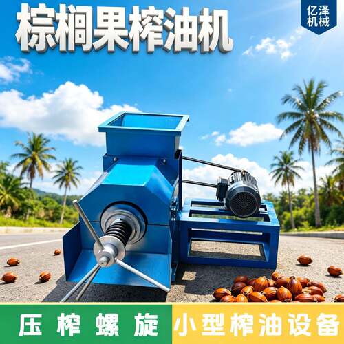 棕榈果压榨机家用小型榨油机非洲东南亚榨油机冷热双榨棕榈果设备