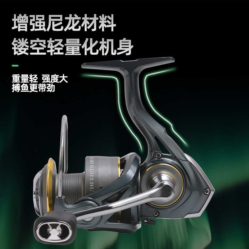 比灵斯渔轮路亚金属纺车轮卸力海竿微物鱼轮海钓鱼线轮抛竿渔具