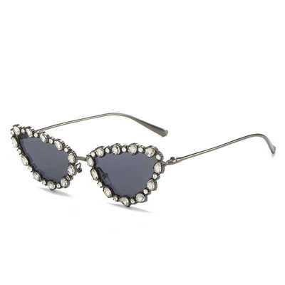 Luxury Brand Diamond Sunglasses Women Cat Eye Retro Sun Glas