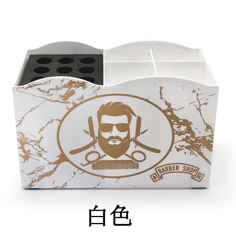 多功能梳子夹子剪刀盒发廊美发工具专用收纳 电推剪防滑盒子