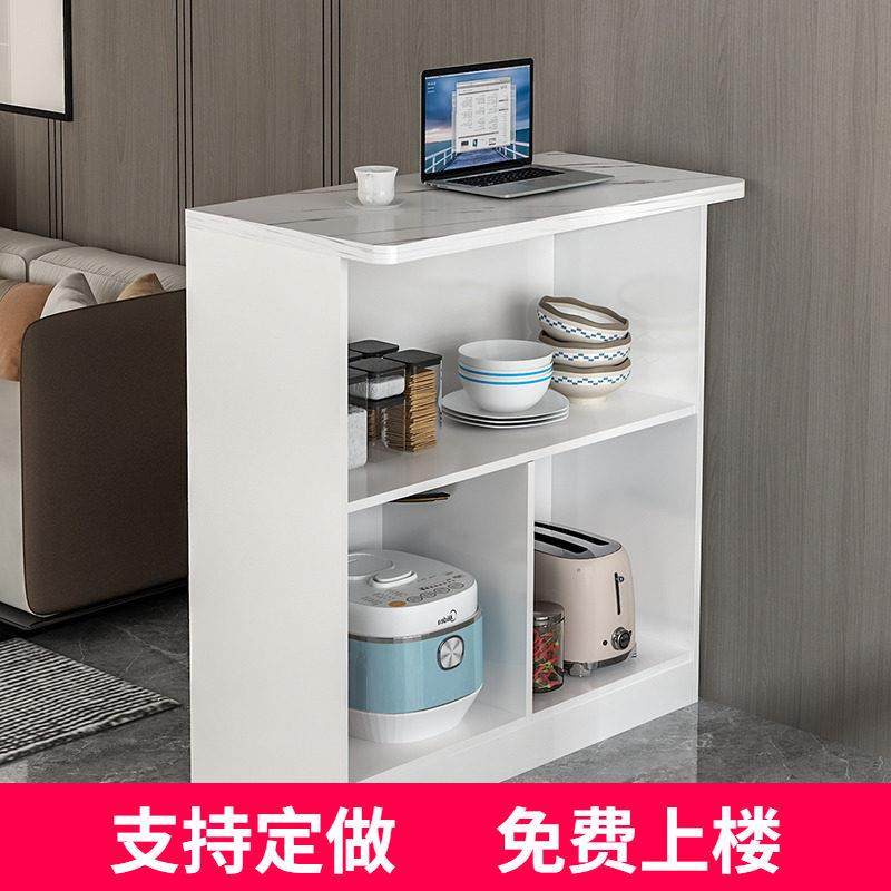 家用吧台客厅厨房玄关柜隔断柜多功能餐柜双面小户型靠墙高脚桌