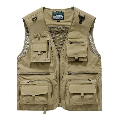 Men's lightweight quick-dry work vest casual breathable