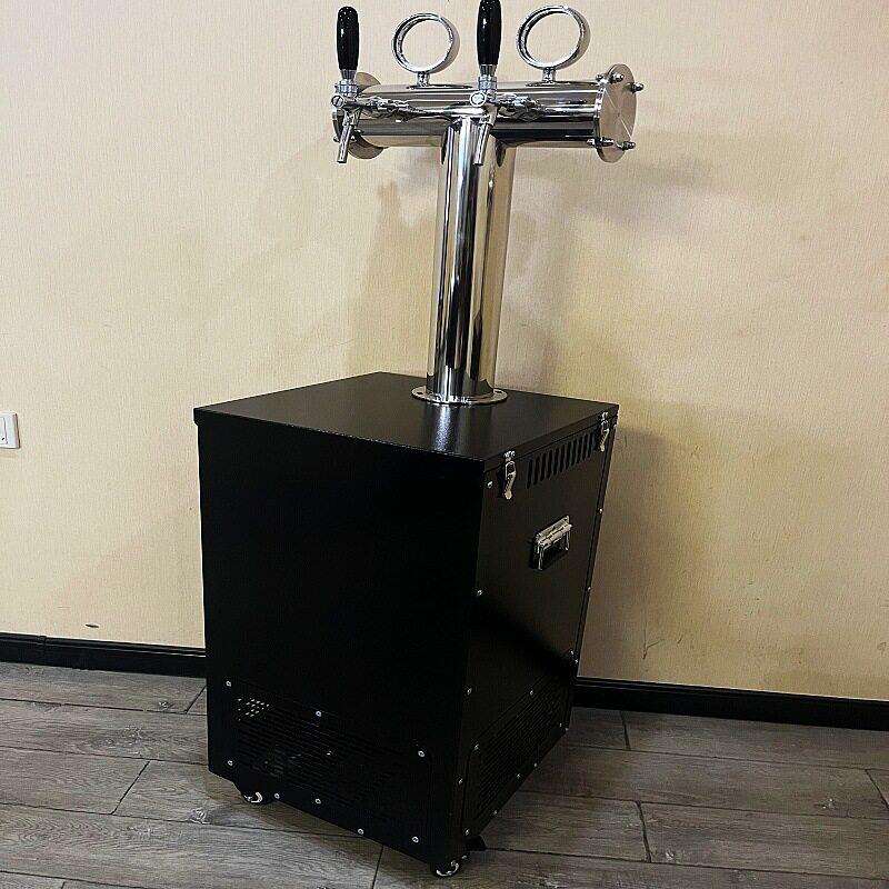 厂家直销不锈钢立式头双头水冷扎啤机商用全自动啤酒制冷机售酒