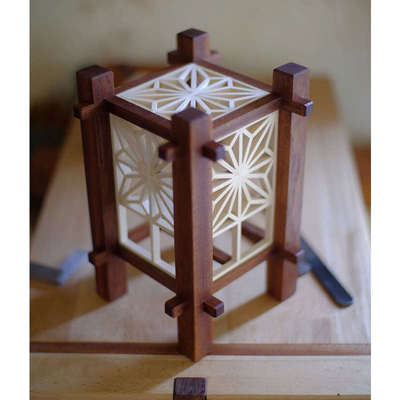 手工DIY实木灯笼 组子细工创意灯笼 灯笼制作材料包 劳技课手工