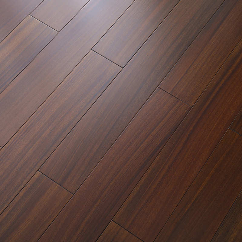 中式新原木室内圆盘实木定制实木木地板欧洲豆纯防潮级地板e018mm