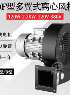 DF多翼式低噪声离心鼓风机120W180W250W370W550W750W1.5KW2.2KW