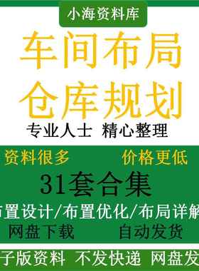 工厂车间仓库场地布局设计培训LAYOUT规划设施工业工程手册资料