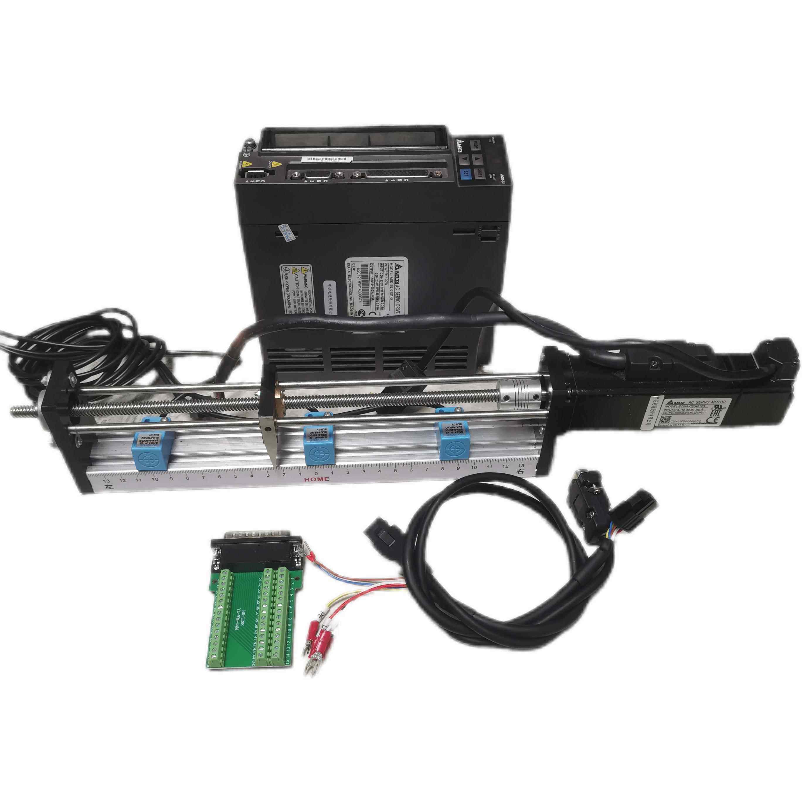 台达伺服学习实验滑台丝杆套件运动控制步进马达驱动器接近开 关