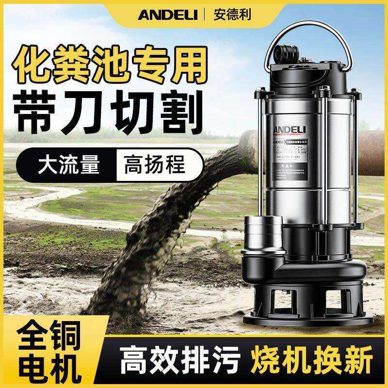 家用农用/化粪池全能抽排强劲动力304不锈钢防腐防锈清水污水220V