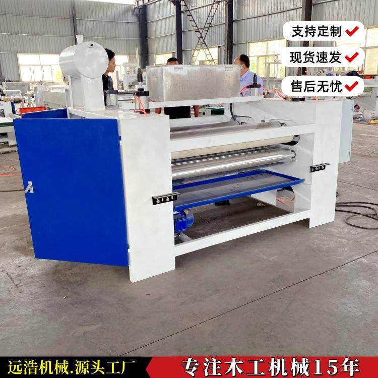建筑模板细木工板涂胶机外墙陶瓷保温板刮胶上胶机1300双面淋胶机