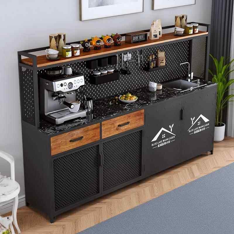 大理石阳台水池柜工作台水槽柜商用办公水吧台一体柜洗手台柜餐柜,住宅家具,餐边柜,淘宝优惠券,粉丝福利购,淘宝优惠卷