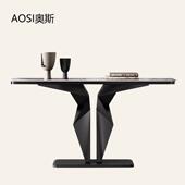 轻奢高端玄关台现代客厅设计师创意意式 入户正对门靠墙岩板玄关桌