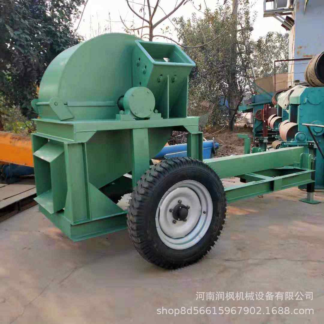 电动树木粉碎机械杂木毛竹粉碎机单口家具厂木材碎木机
