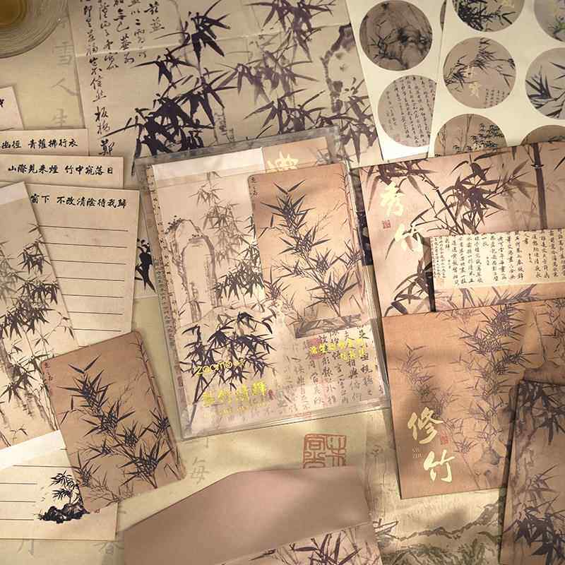 早沫信签集 沧笙踏歌系列 创意古风山水节日祝福纪念卡片留言纸