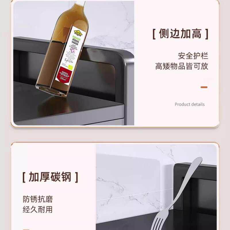 厨房置物架落地餐边柜储物柜子多层家用客厅微波炉收纳橱柜多用途