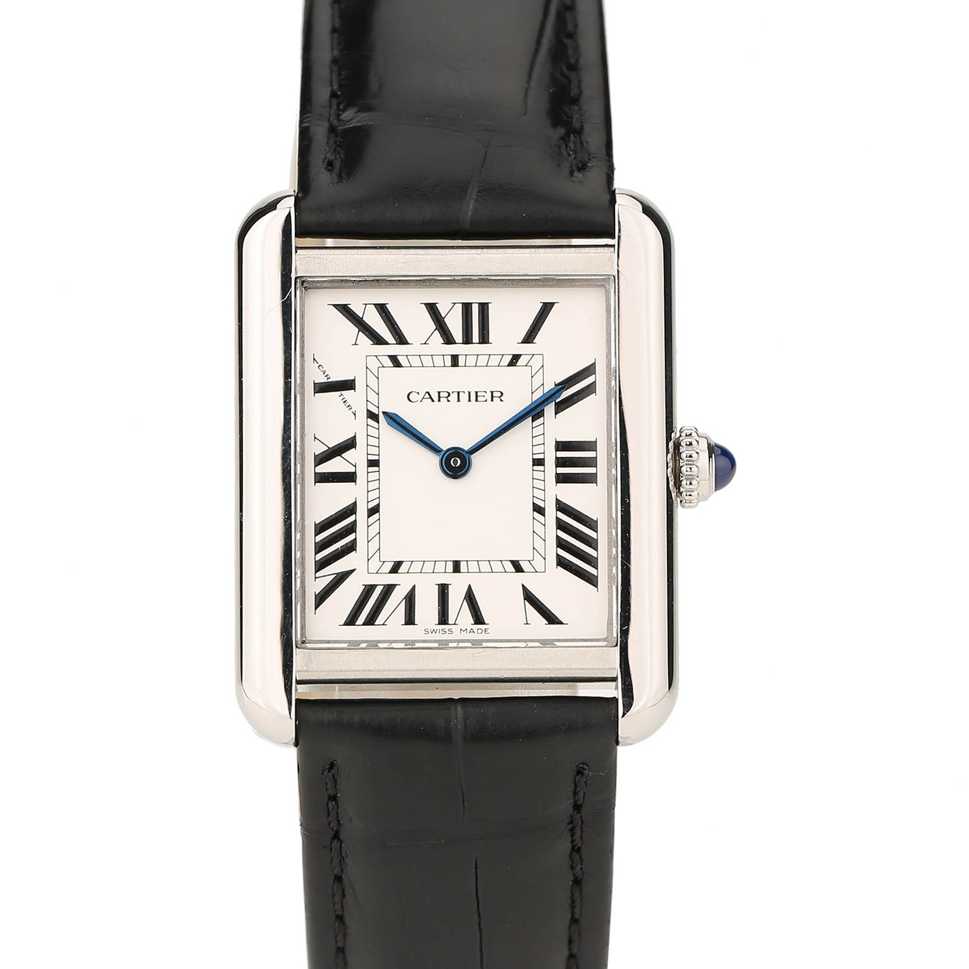 [9.8新]卡地亚小号坦克WSTA0030石英女表31*24mm