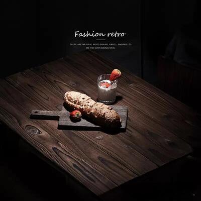 摄影复古做旧木板老门板美食拍照背景板白色掉漆斑驳复古暗调古风