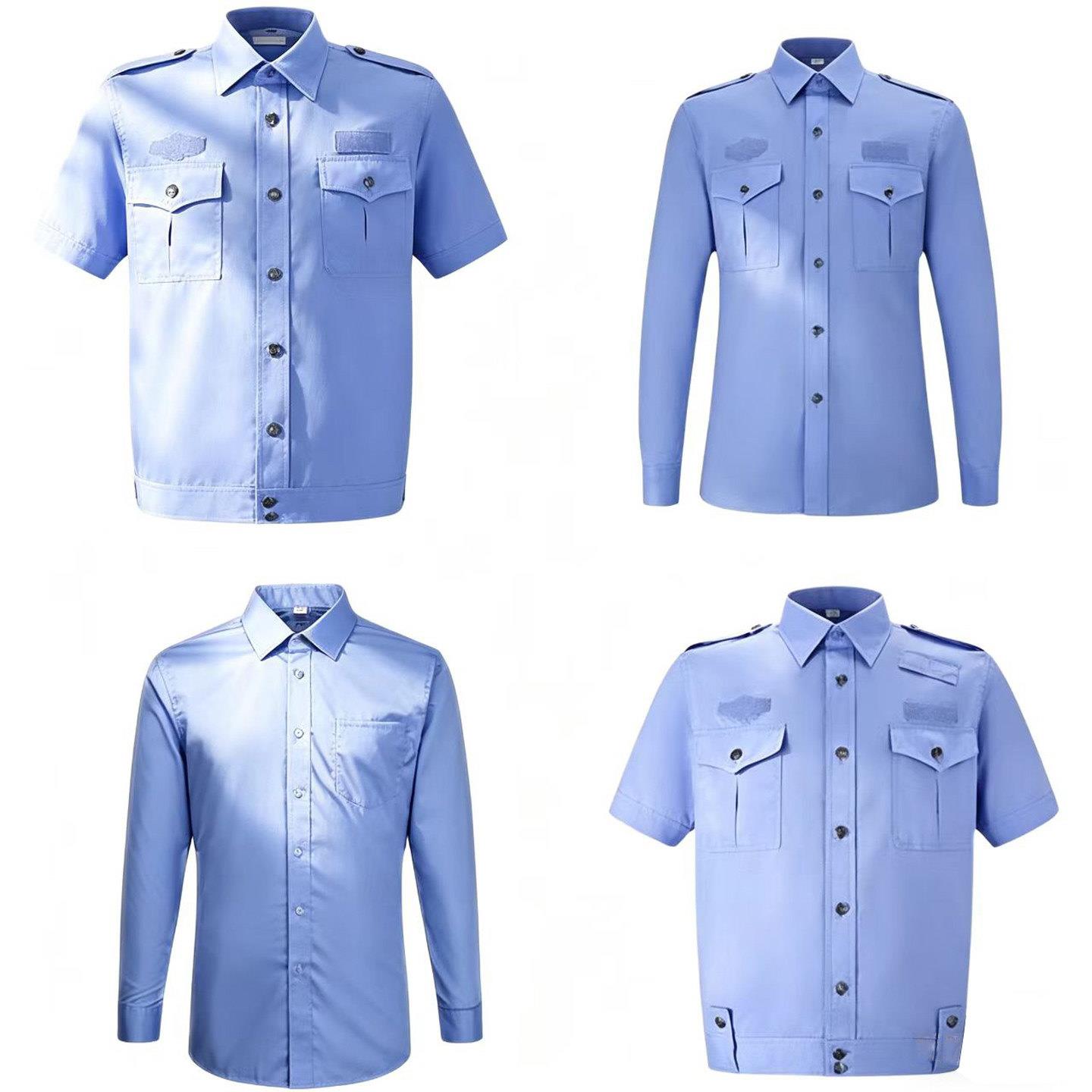 正品夏季执勤服短袖衬衫公交男女式保安服物业短袖工作服半袖衬衫