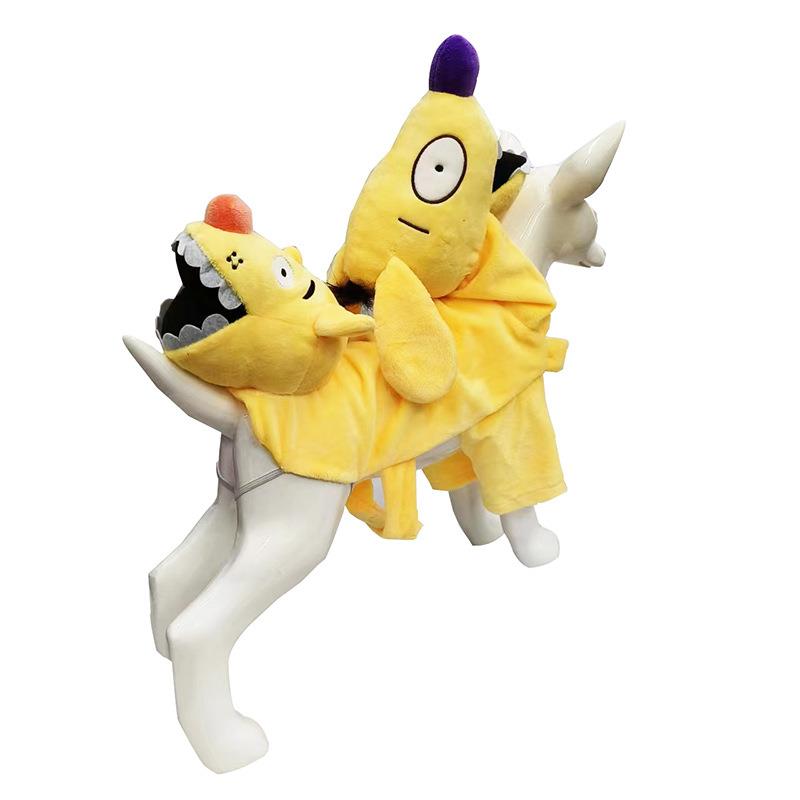 法斗冬季小狗狗衣服 双头搞怪小型犬猫咪服饰宠物万圣节衣服