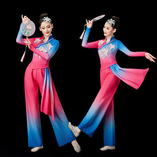 胶州秧歌舞蹈服冬季套装中国风成人秧歌服演出服女2024新款现代