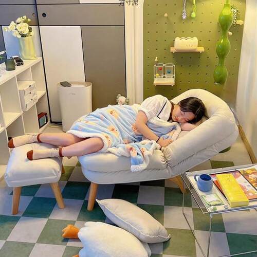 懒人椅电脑椅懒人沙发可躺可睡卧室女网红座椅小沙发单人宿舍电脑